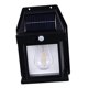 thumbnail image 2 of Outdoor Solar Tungsten Wall Light 1800mAh Waterproof Motion Sensing Exterior Wall Mount Lighting for Yard Wall Decor Black, 2 of 5