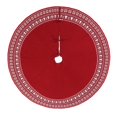 thumbnail image 1 of Falda de árbol de Navidad grande, decoración, alfombra base, alfombra de piso de Navidad de 122 cm Rojo, 1 of 7