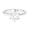 thumbnail image 5 of Silvago Jewel 2.1 Ct Round Cut Lab Created Diamond Anniversary Ring - 14k White Gold Over Diamond Wedding Ring - Last Minute Anniversary Gifts for Wife - Solitaire Engagement Ring, 5 of 8