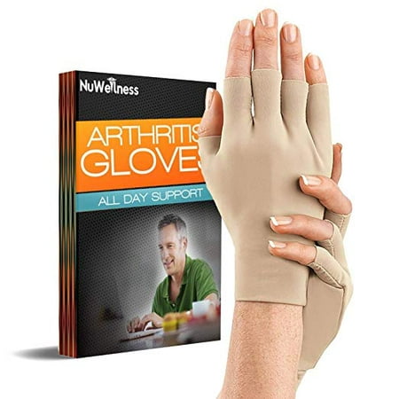 Arthritis Hand All Day Relief Gloves Ã?Â¢?? Comfy Fit, Fingerless Design, Breathable & Moisture Wicking Ã?Â¢?? Alleviate Rheumatoid, Ease Muscle Tension, Relieve Carpal Tunnel Free EBOOK