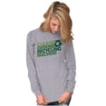 thumbnail image 3 of Save Planet Go Green Love Earth Day Plus Size Long Sleeve Graphic Tee Shirt Brisco Brands 2X, 3 of 5