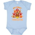 thumbnail image 3 of Inktastic My First Thanksgiving with Football Turkey Boys or Girls Baby Bodysuit, 3 of 5