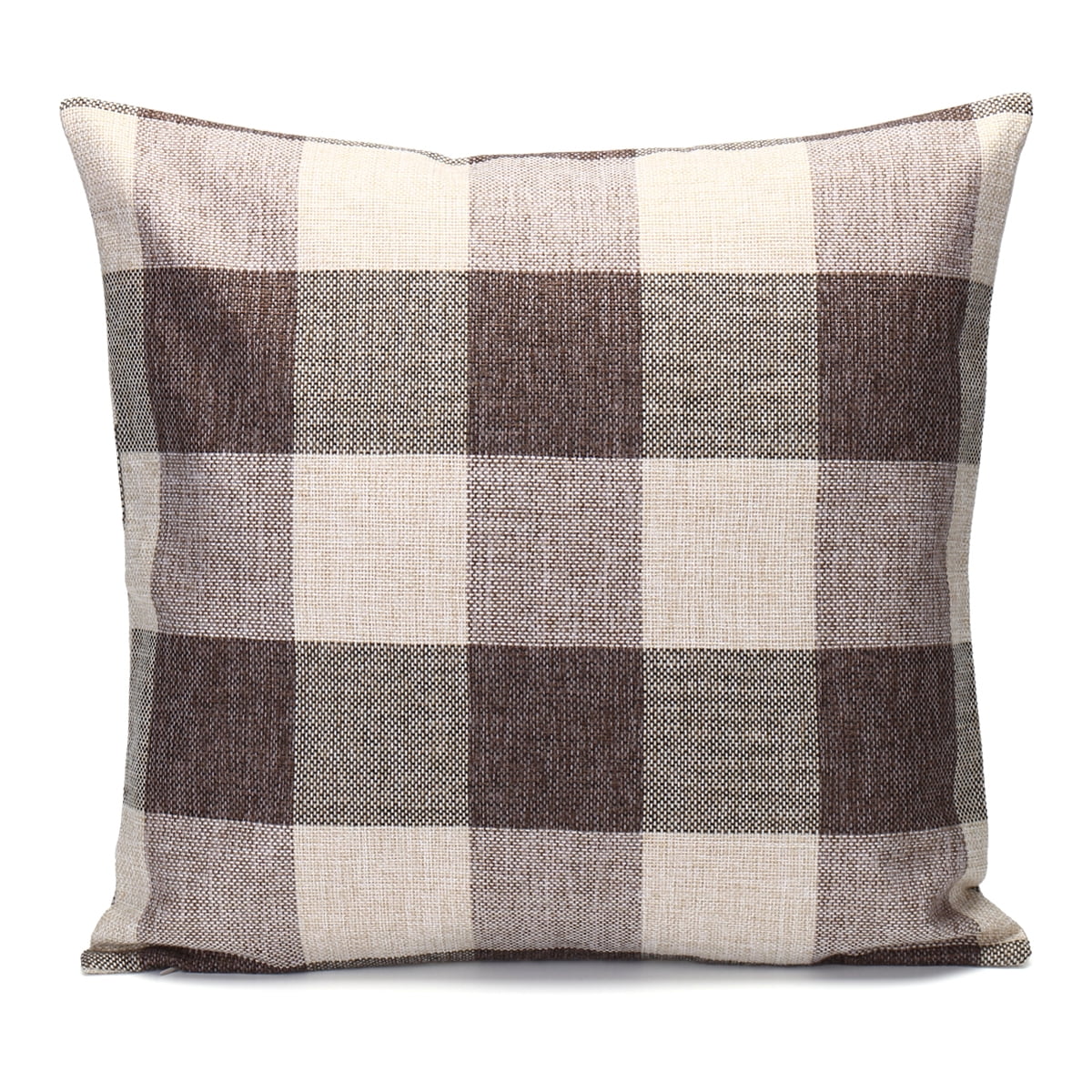 Meigar Classic Retro Plaid Decorative Throw Pillow Case Cushion