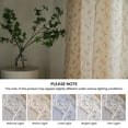 thumbnail image 6 of Seasonwood Living Room Curtains,Flower Light Filtering Rod Pocket curtains,2 Panels,59 in x 63 in, 6 of 7