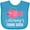 Turquoise, variant on Inktastic Mommys Fishing Buddy Girls Girls Baby Bib