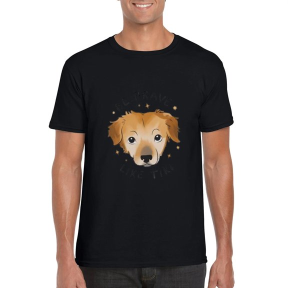 Be Brave Like Tiki Funny Dog Pet Animal Sweet Loyal Canine Best Friend T-Shirt, for men & women, up to size 5XL