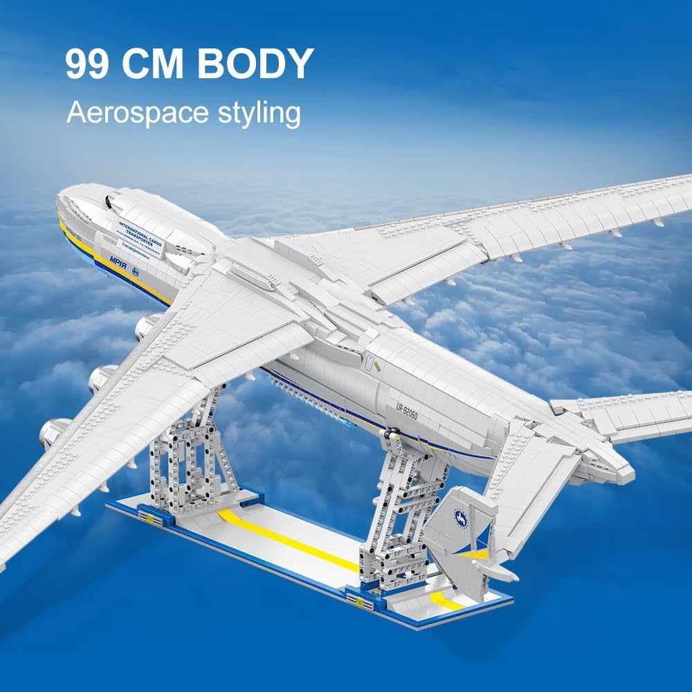 An-225 Large Transport Aircraft Building Blocks Set, 5350 Pcs  Moc  Airplane Model Building Kits, Military Fan Model Collection Educational Toys Gifts