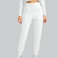 thumbnail image 2 of TFEOQRY Pajama Pants Women Printed Pajama Pants Thin Wide-Leg Pants with Drawstring Loose and Can Be Worn Outside Nine-Point Trousers White, 2 of 7