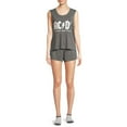 thumbnail image 2 of AC/DC Women's and Women's Plus Tank Top, Shorts and Socks, 3-Piece Sleep Set, 2 of 5