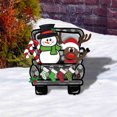 thumbnail image 7 of Ratfeit Christmas Snowflake Yard Signs Xmas Decorative White Snowflake Garden Stakes Winter Holiday Lawn Decorations Sign Decoration with Stake and Clip for Christmas Lawn Decor, 7 of 7