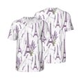 thumbnail image 6 of Rocae Lavender Flowers for Breathable Men's Baseball T-Shirt Fashionable Casual Baseball Jersey, Moisture-wicking Sportswear Large, 6 of 9
