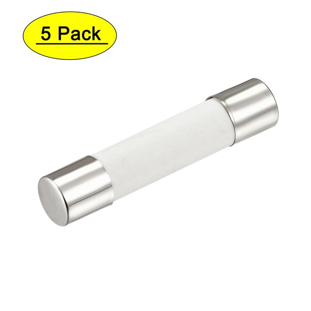 Fusibles de cartucho de cerámica Unique Bargains 20A 250V, fusibles de cerámica de acción rápida para lámpara de ahorro de energía, balasto, 5 piezas