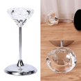 thumbnail image 4 of Titular de vela con forma de diamante, soporte para bodas, regalos de decoración para fiestas Feliz Sencillez, 4 of 5
