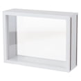 thumbnail image 1 of 7.4x2.4x5.5 Inch Rectangle Shadow Box Wood Shadow Box Display Case White Shadow Box Frame with Double Sided Clear Acrylic Window for Dried Flowers Leaves Specimen, 1 of 5