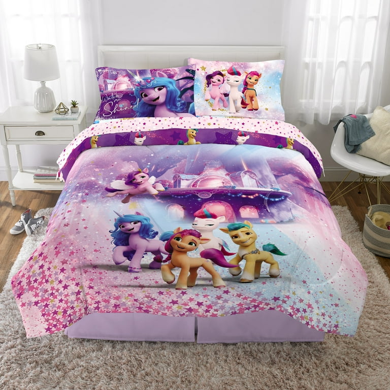 My Little Pony Kids Full Bed in a Bag, Comforter and Sheets