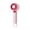 Pink, variant on Handheld Fan Digital Display High-Rate 7.48 Inches, Usb Rechargeable Portable Powerful Wind for Outdoor Use