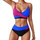 thumbnail image 2 of Traje de Baño de Bikini de Mujer 2025 Primavera/Verano Nuevo Color Sexy Bloqueado Conjunto de Traje de Baño Dividido para la Playa, 2 of 9