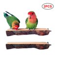 thumbnail image 1 of ruzhgo 2PCS Wooden Bird Perch Stand Parrot Platform Hanging Perch Toy Bird Cage Accessories, 1 of 6