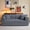 Dark Gray, variant on 79" Retro Corduroy Deep Seat Sofa Bed, Compressed Sofa Bed with No Assembly, Luxury Sofa Bed with High Density Foam for apartment home office, Blue