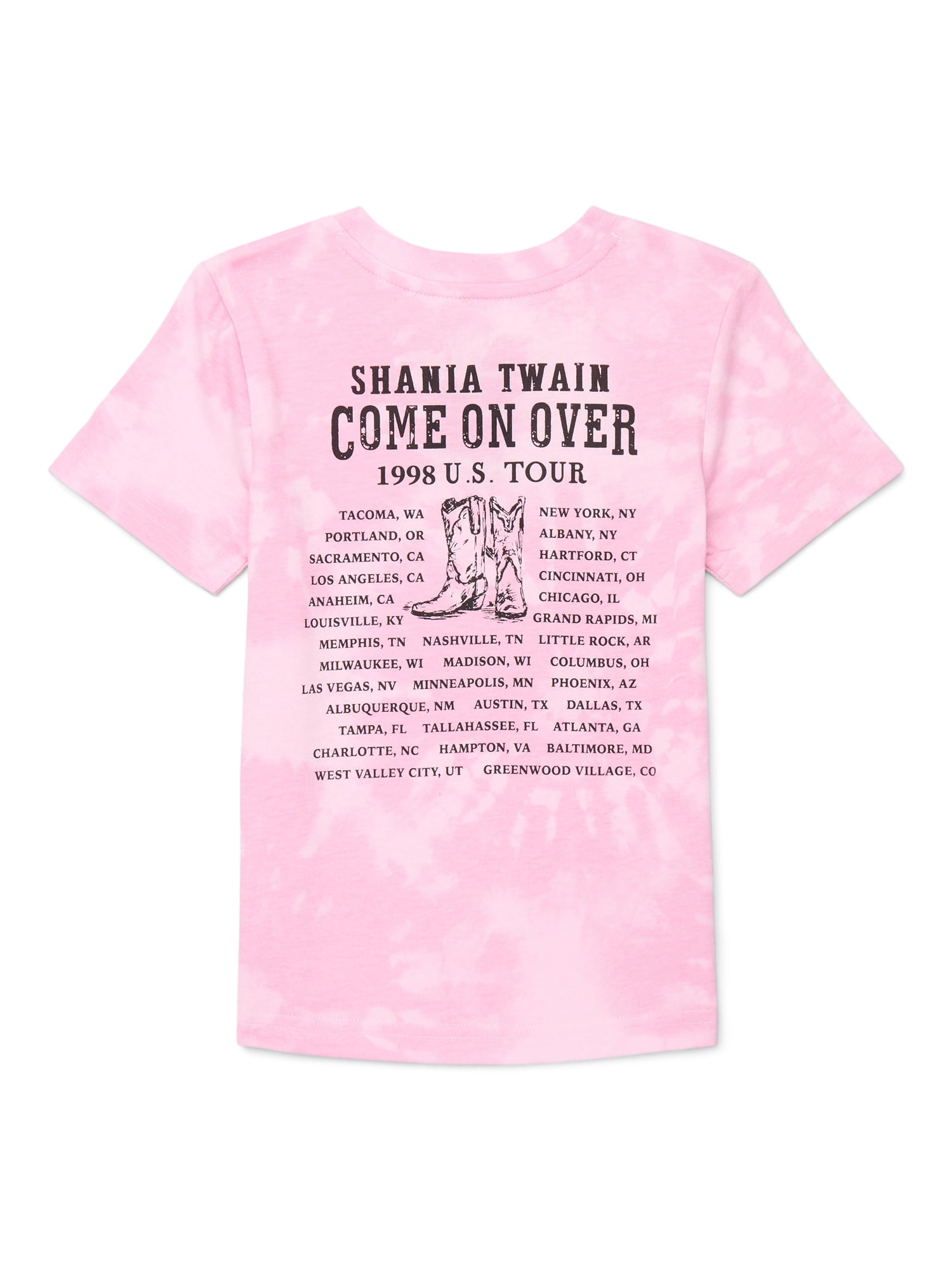 Shania Twain Toddler Girls Music Tour Graphic Tee, Sizes 12M-5T