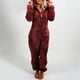 thumbnail image 1 of Puntoco Mujer Manga Larga Con Capucha Mono Pijama Casual Invierno Cálido Rompe Ropa De Dormir Puntoco Puntoco-6573, 1 of 6