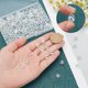 thumbnail image 3 of 150 cuentas de vidrio transparente en forma de lágrima de 8 mm con perforaciones superiores, espaciadoras, cuentas facetadas en forma de gota de agua, cuentas lisas., 3 of 9