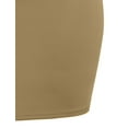 thumbnail image 4 of J. METHOD Women's Mini Skirt Stretch Knit Bodycon Slim Fit Pencil Solid Skirts Made in USA NEWSK09 Mocha S, 4 of 6