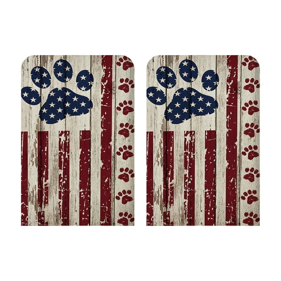 SLYNSHome 250th Anniversary 2Pcs Patriotic Dining Chair Covers Red White Blue Removable Washable Stretch Slipcovers 4th of July Chairs Cover Independence Day Decor