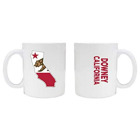 

Downey California Souvenir White Ceramic Mug 2 Pack