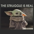 thumbnail image 2 of Women's Star Wars: The Mandalorian The Strugrogu Is Real  Graphic T-Shirt, 2 of 4