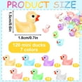 thumbnail image 7 of Sixwipe 120 Pcs Luminous Mini Resin Duck,Mini Glow Resin Ducks, DIY Garden Dollhouse Duck, 7 of 7