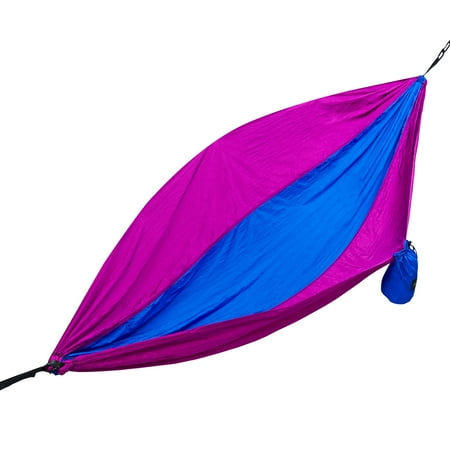 Tree Huggers Hammock - Two Person Parachute Camping Hammock with Nautical Grade Tree Ropes