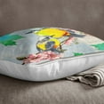 thumbnail image 2 of S4Sassy Bird & Floral Print Decorative Cushion Case Square Multicolour Pillow Cover Throw - Choose Size, 2 of 3
