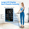 thumbnail image 4 of Lepulse 8-Electrode Smart Body Fat Scale, Full Body Composition Analyzer with App, BMI, Muscle Mass, 20 Metrics, Rechargeable Digital Bathroom Scale, 4 of 8