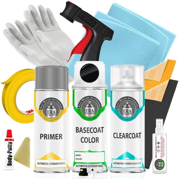 ERA Paints RK - Ebony Black for HYUNDAI Exact Match Touch up Paint Spray - Pro Kit