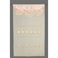 thumbnail image 3 of Peach Pink Room Decor Embroidery Sheer Valence Window Curtain Drapes 60x90+18" (1, Peach Pink Curtain), 3 of 3