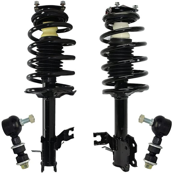 Detroit Axle - 4pc Front Strut & Coil Spring Assemblies w/Sway Bar Links for 2002-2006 Nissan Sentra 1.8L Only