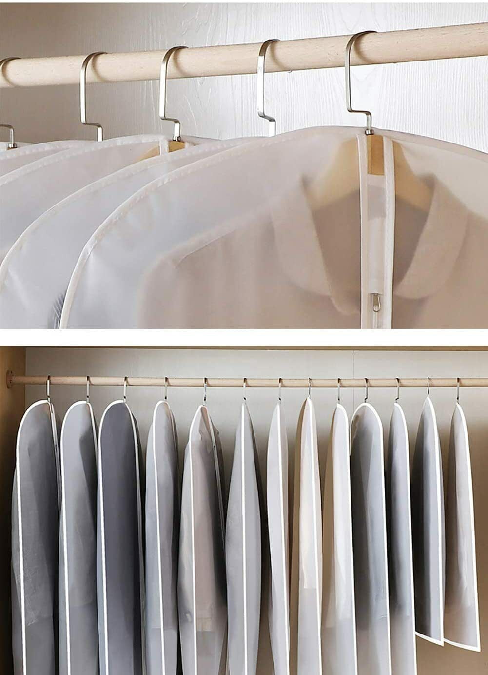 6 x Garment Bag Suit Storage Cover Dress Clothes Coat Dustproof Protector Travel