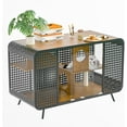 thumbnail image 7 of Cat Cabinet House Furniture with Glass, Cat Villa House Furniture, Large Multi-Function Cat House with Scratch Pad, Modern Wood Crate Cat Furniture Indoor for TV Stand,Living Room, 7 of 7