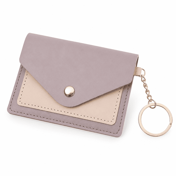 ELORIAH Women Credit Cards Holder Leather Keychain Wallet Change Wallet Pouch for Women Key Chain Wallet
