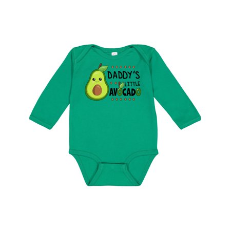 

Inktastic Daddy s Little Avocado with Cute Baby Avocado Gift Baby Boy or Baby Girl Long Sleeve Bodysuit