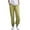 Yellow, variant on Wlynlyn Joggers for Women Cotton Linen High Waisted Pants Cinch Bottom Sweatpants Casual Comfy Pjs Pants