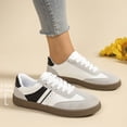 thumbnail image 7 of Womens Sneakers, Sneakers for Women, Womens Tennis Shoes, Walking Shoes Women, Women Elegant Retro Casual Tennis Sneakers Comfort Walking Footwear Lightweight Non Slip Fashion Trainers, Black 5.5, 7 of 7
