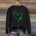 thumbnail image 4 of Chandail Graphique Trèfle de la Saint-Patrick pour Femmes 2026 Tendance à Manches Longues Col Rond Chandail Femmes chandail, 4 of 6