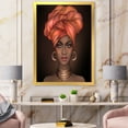 thumbnail image 3 of Designart 'African American Woman Portrait with Turban V' Modern Framed Art Print, 3 of 4