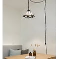 thumbnail image 6 of FSLIVING Motion Sensor Dimmable Iron & Glass Pendant Light with 15FT Plug-In Cord, Clear Glass, 6 of 8