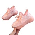 thumbnail image 5 of Willtoo Kids Checkered Knit Athletic Sneakers Breathable Mesh Elastic Lace-Up Running Shoes Lightweight Non-Slip Casual Sport Shoes, 5 of 5