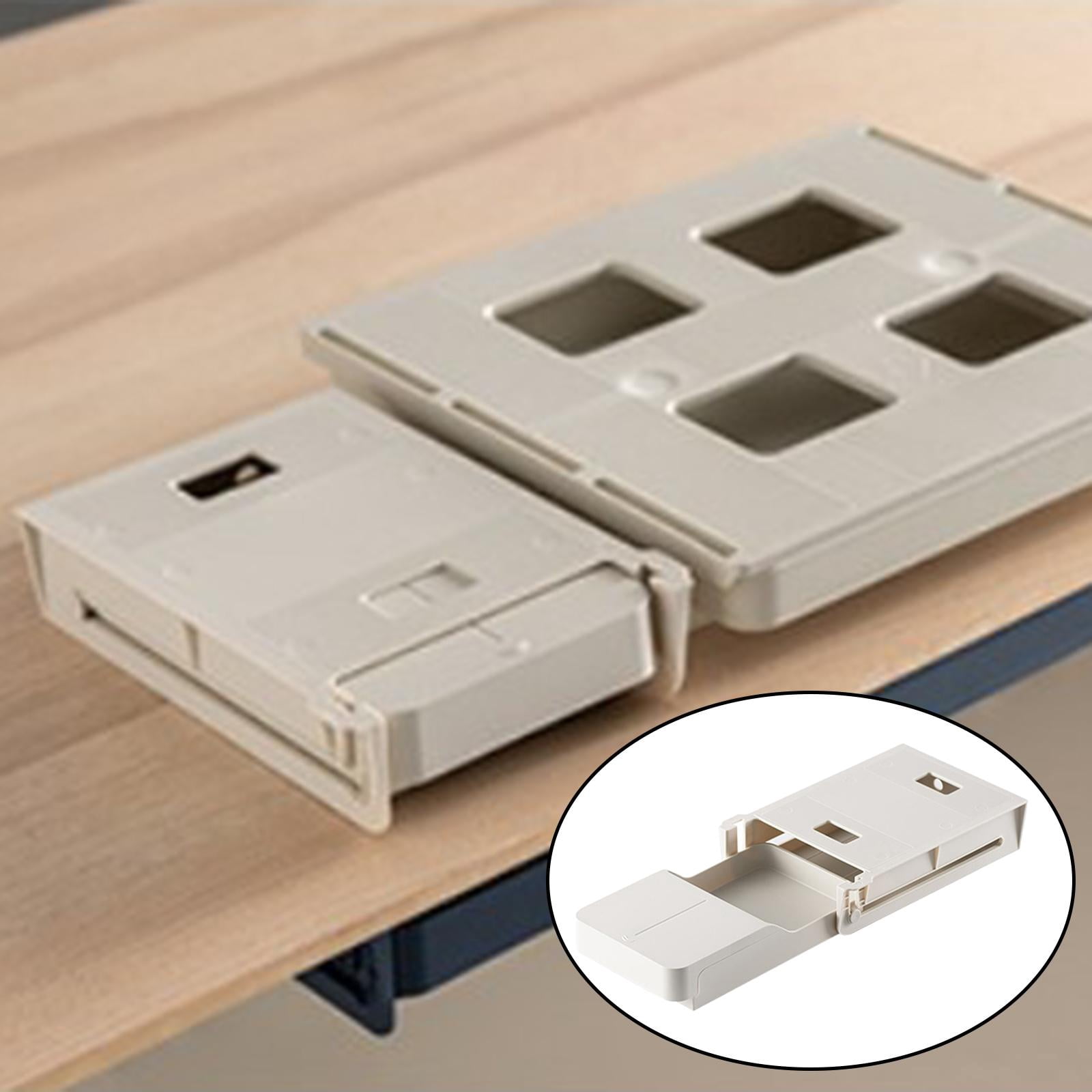 Axioma Hidden Under Desk Drawer Storage for Office Pen Gray S