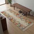 thumbnail image 5 of Kitchen Runner Rugs, Blossom Garden Spring Flower Bird 2'x4' Throw Rug with Tassels, Watercolor Floral Leaves Washable Soft Floor Carpet Runner for Hallway Bedroom Bathroom Laundry Room, 5 of 9