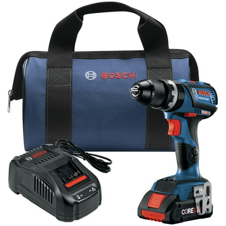 Restored Bosch GSB18V-535CB15-RT 18V Lithium-Ion Brushless 1/2 in. Cordless Hammer Drill Driver Kit (4 Ah) (Refurbished)